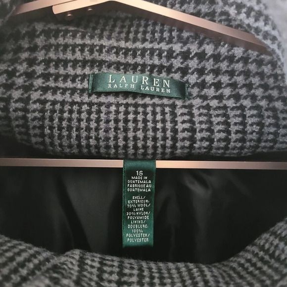 Lauren Ralph Lauren Women's Coat Size 16 Houndstooth Print - Picture 3 of 11